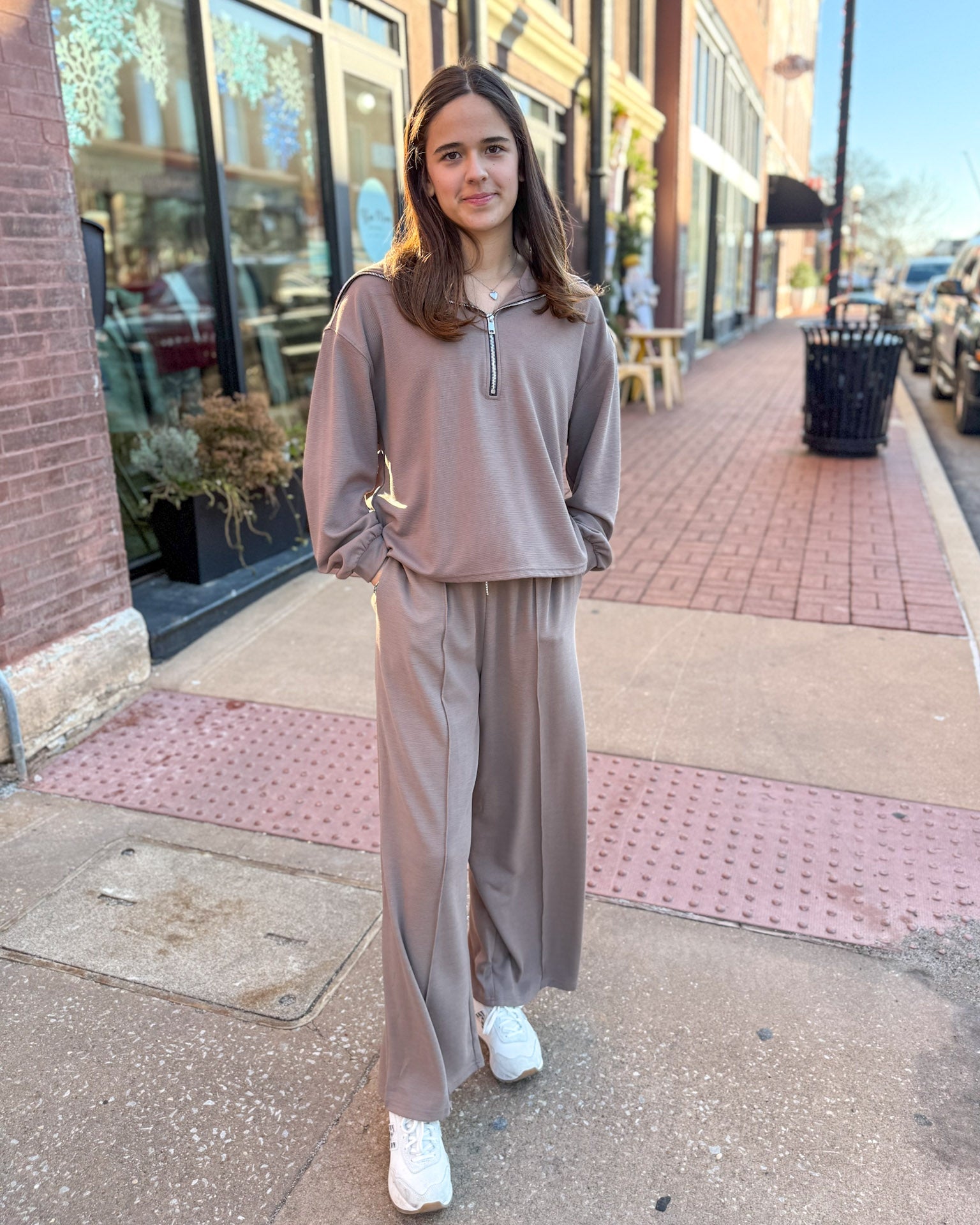 Mocha Drawstring Knit Pants
