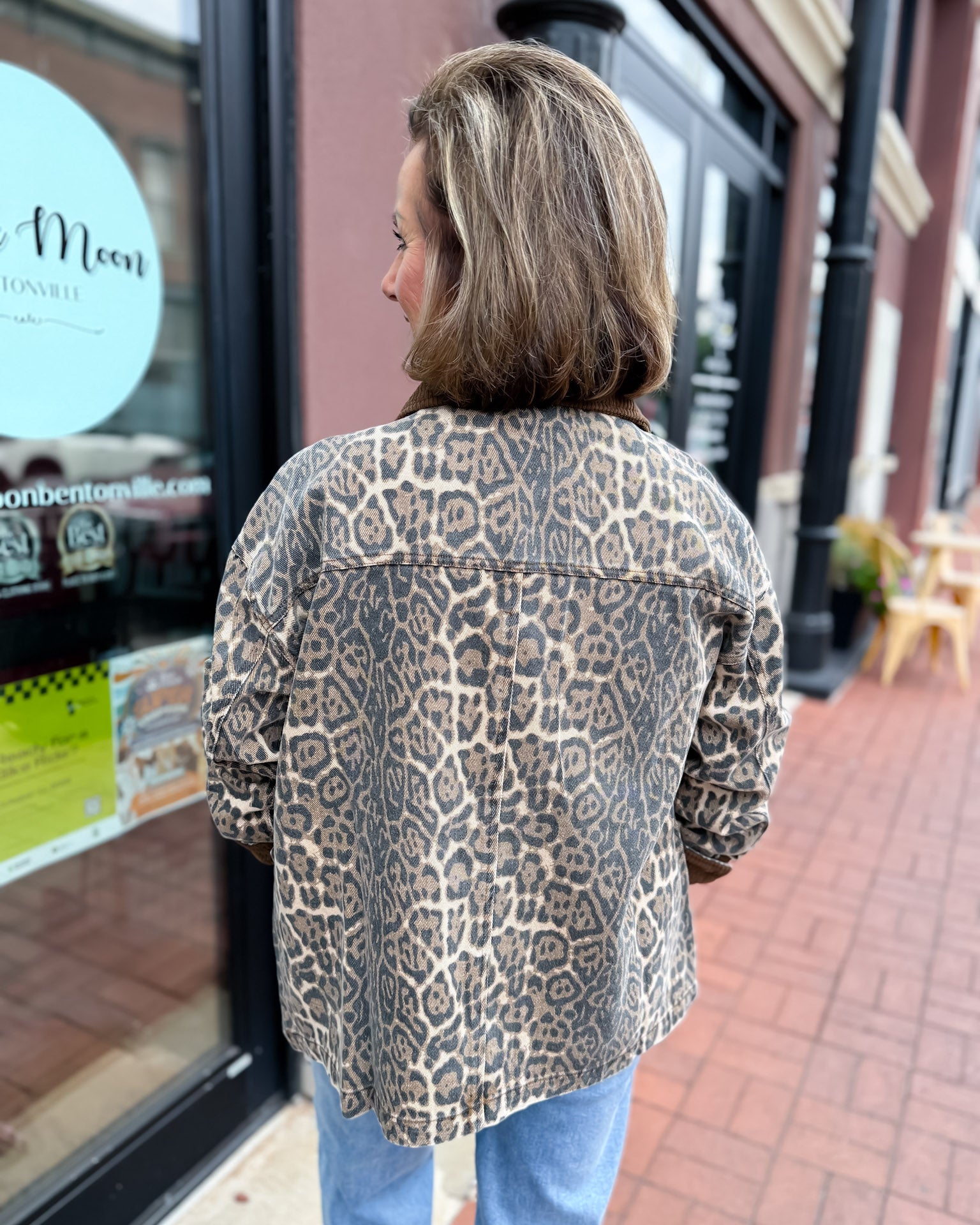 Mocha Leopard Barn Jacket