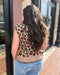 Mocha Leopard Sweater w/Cap Sleeves