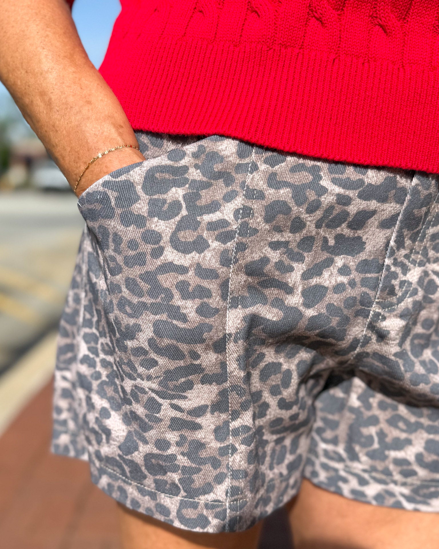 Mocha Leopard Shorts