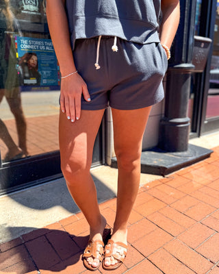 Mono B Ultra - Soft Brushed Hacci Lounge Shorts - Shopbluemoonbentonville