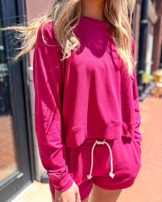 Mono B Ultra - Soft Brushed Hacci Pullover - Shopbluemoonbentonville