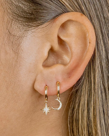 Moonrising Huggie Earrings