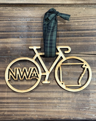 Natural NWA Bicycle Ornament - Shopbluemoonbentonville