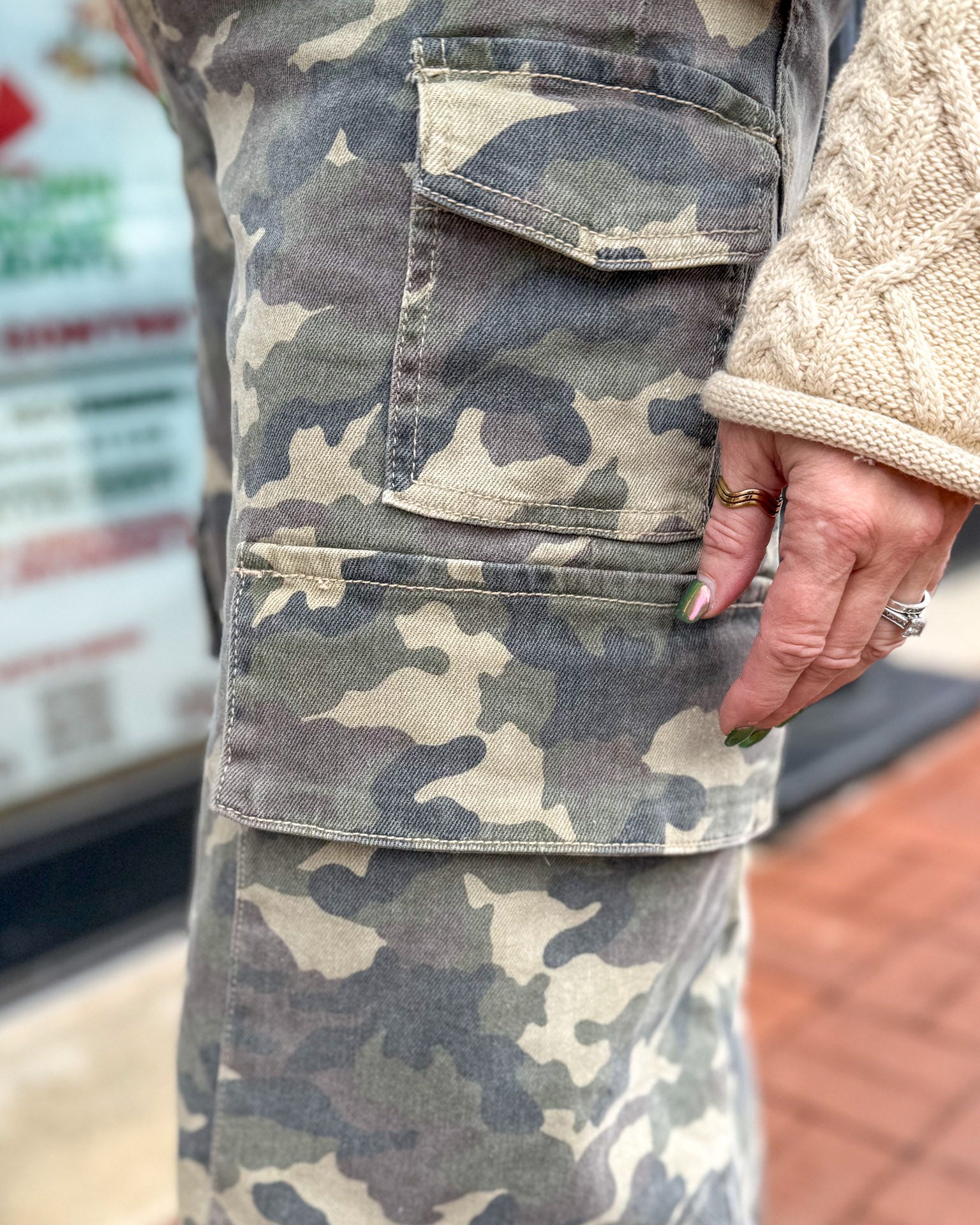 Nori Camo Wide Leg Jeans