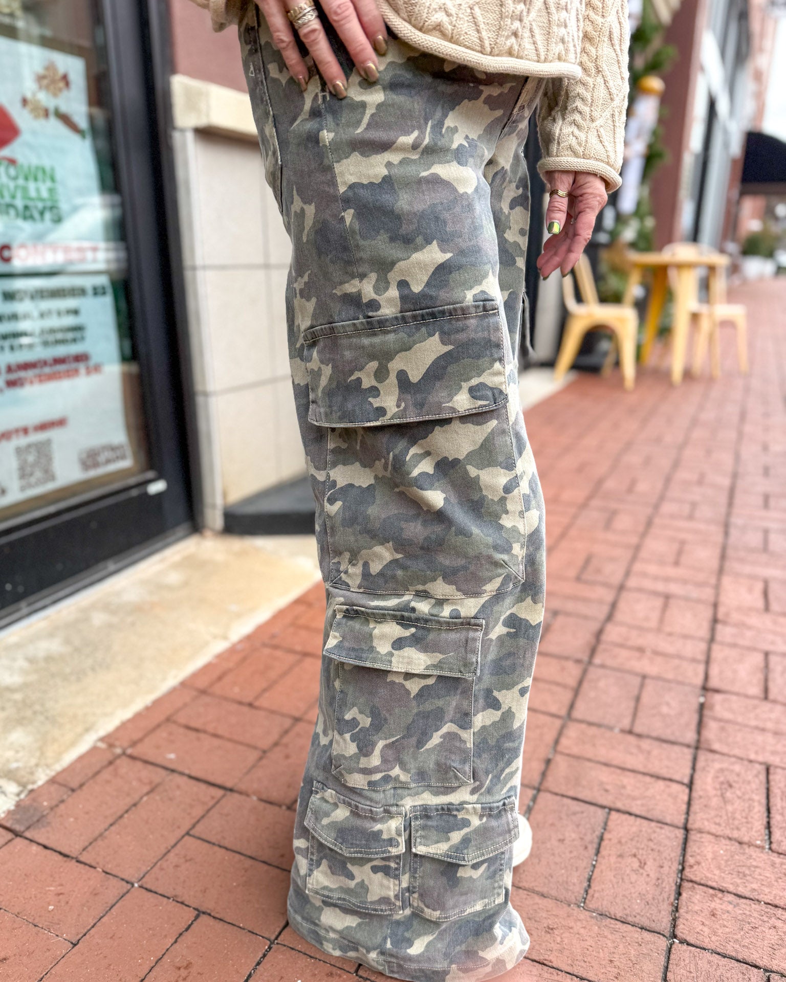 Nori Camo Wide Leg Jeans