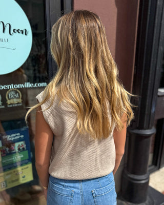 Oatmeal Cable-Knit Turtleneck Sweater - Blue Moon Bentonville