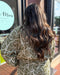 Olive Textured Floral Jacket