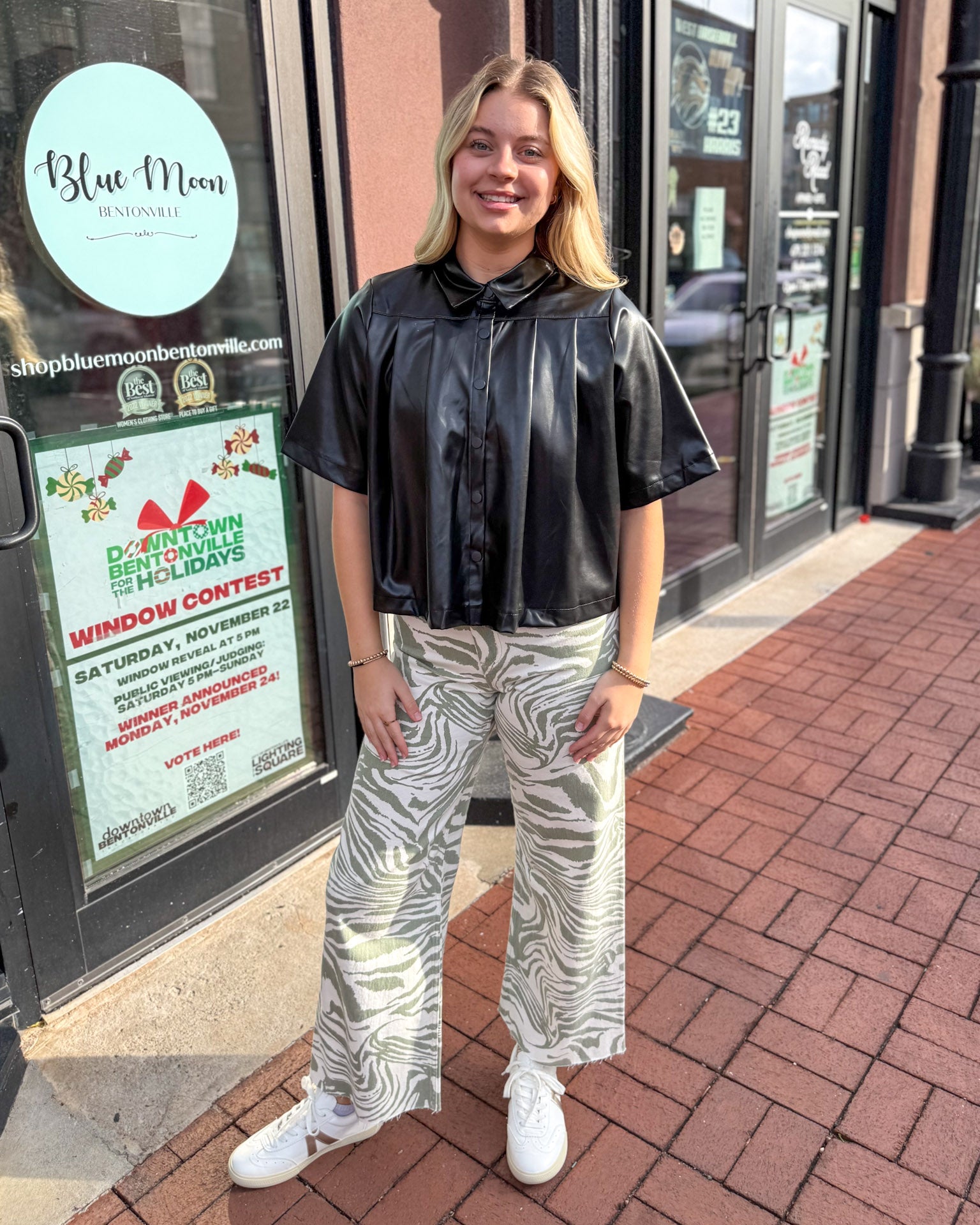 Olive Zebra Stretch Pants