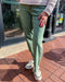 Olive Army Green HR Wide Leg Jeans