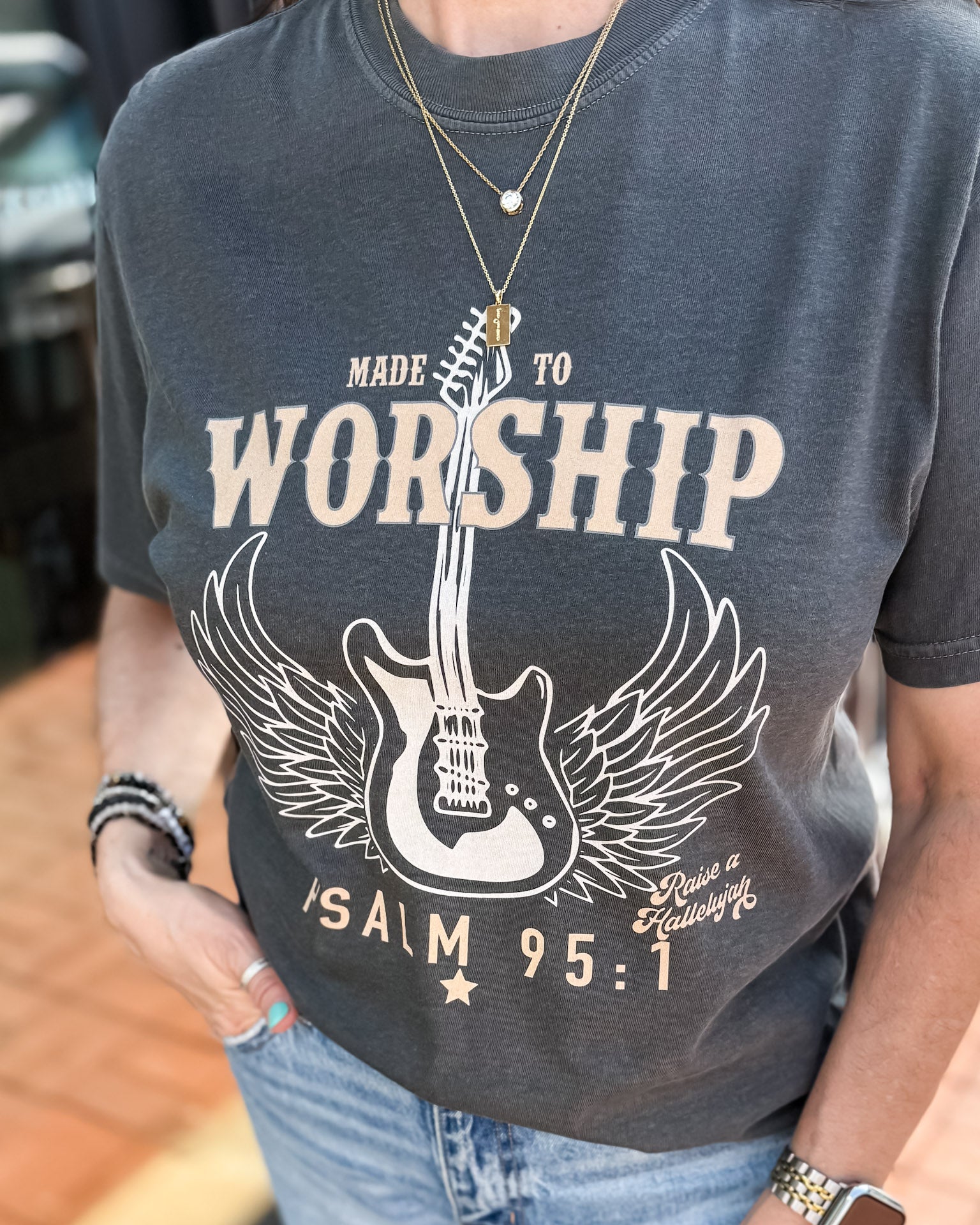 Pepper Made to Worship T-shirt