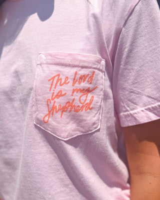 Pink The Lord is My Shepherd T-shirt - Blue Moon Bentonville