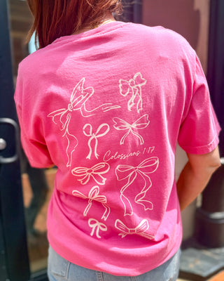 Pink He Holds All Together T-shirt