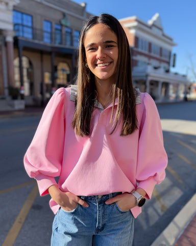 Pink Popover Top