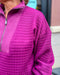 Plum quarter zip pullover