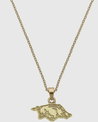 Razorback 24K Gold Plated Delicate Necklace - Blue Moon Bentonville