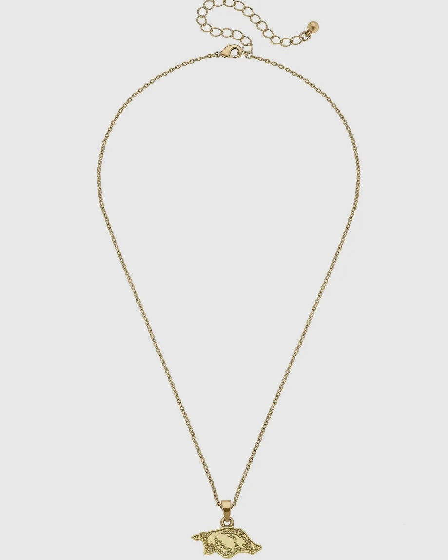 Razorback 24K Gold Plated Delicate Necklace