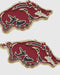 Razorback Cardinal Enamel Stud Earrings