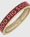 Razorback Enamel Hinge Bangle Bracelet