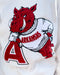 University of Arkansas mascot logo on a white background