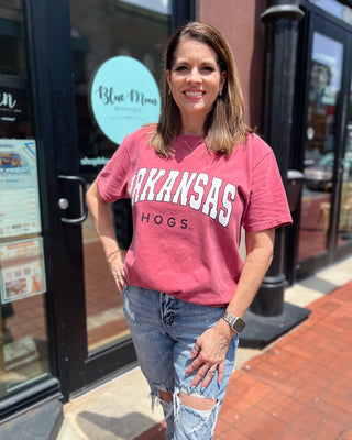 Razorbacks Filled Gault Cardinal T-shirt - Blue Moon Bentonville