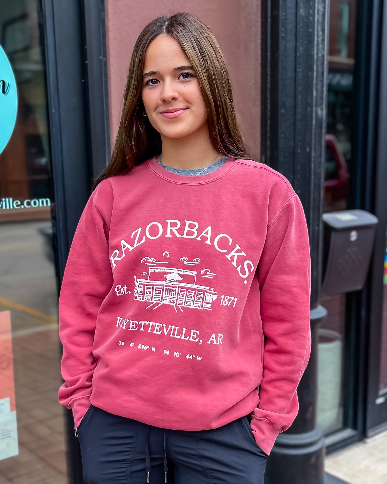 Razorback Stadium Coordinates Sweatshirt