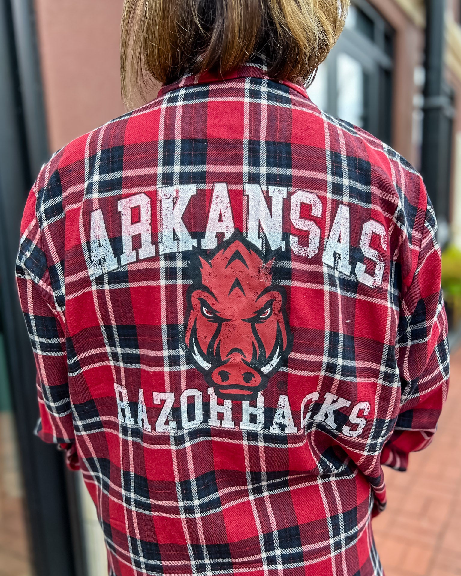 Razorback Plaid Flannel Shirt