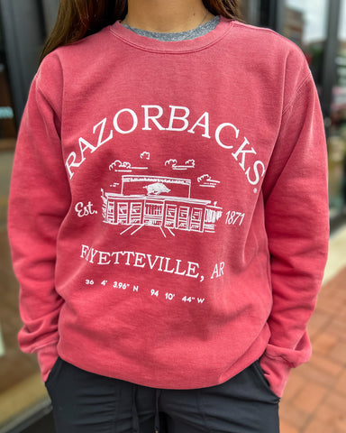 Razorback Stadium Coordinates Sweatshirt