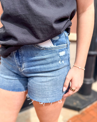 Rebecca Denim HR Shorts - Shopbluemoonbentonville