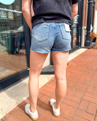 Rebecca Denim HR Shorts - Shopbluemoonbentonville