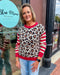 Red Ecru Leopard Sweater