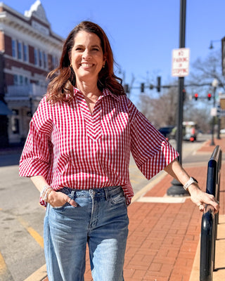 Red Gingham Top - Shopbluemoonbentonville
