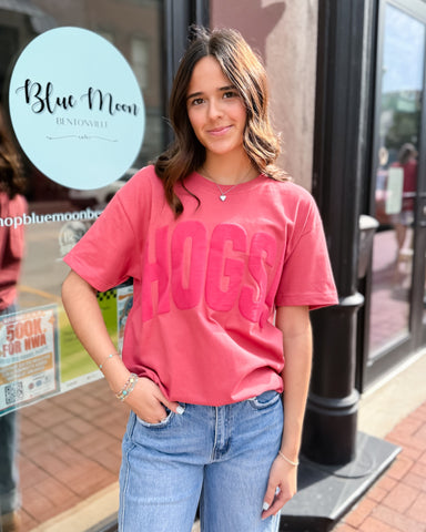 Red Hogs Mono Puff Ink T-shirt