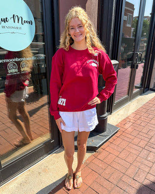 Red I Call the Hogs Sweatshirt - Blue Moon Bentonville