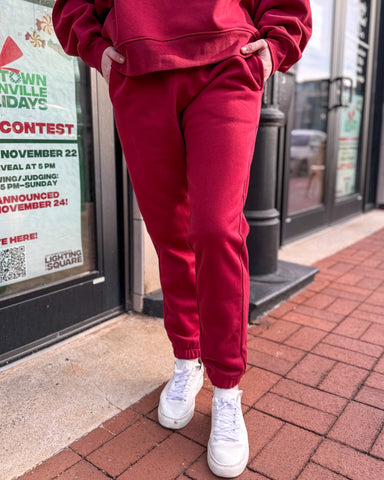 Red Velvet Sweatpants