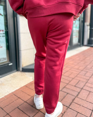 Red Velvet Sweatpants - Shopbluemoonbentonville