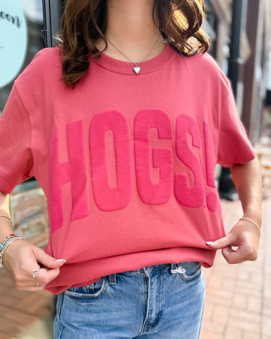 Red Hogs Mono Puff Ink T-shirt