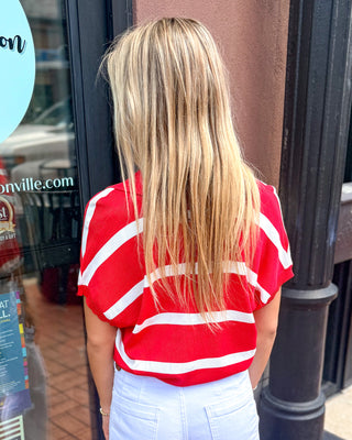 Red Striped Sweater