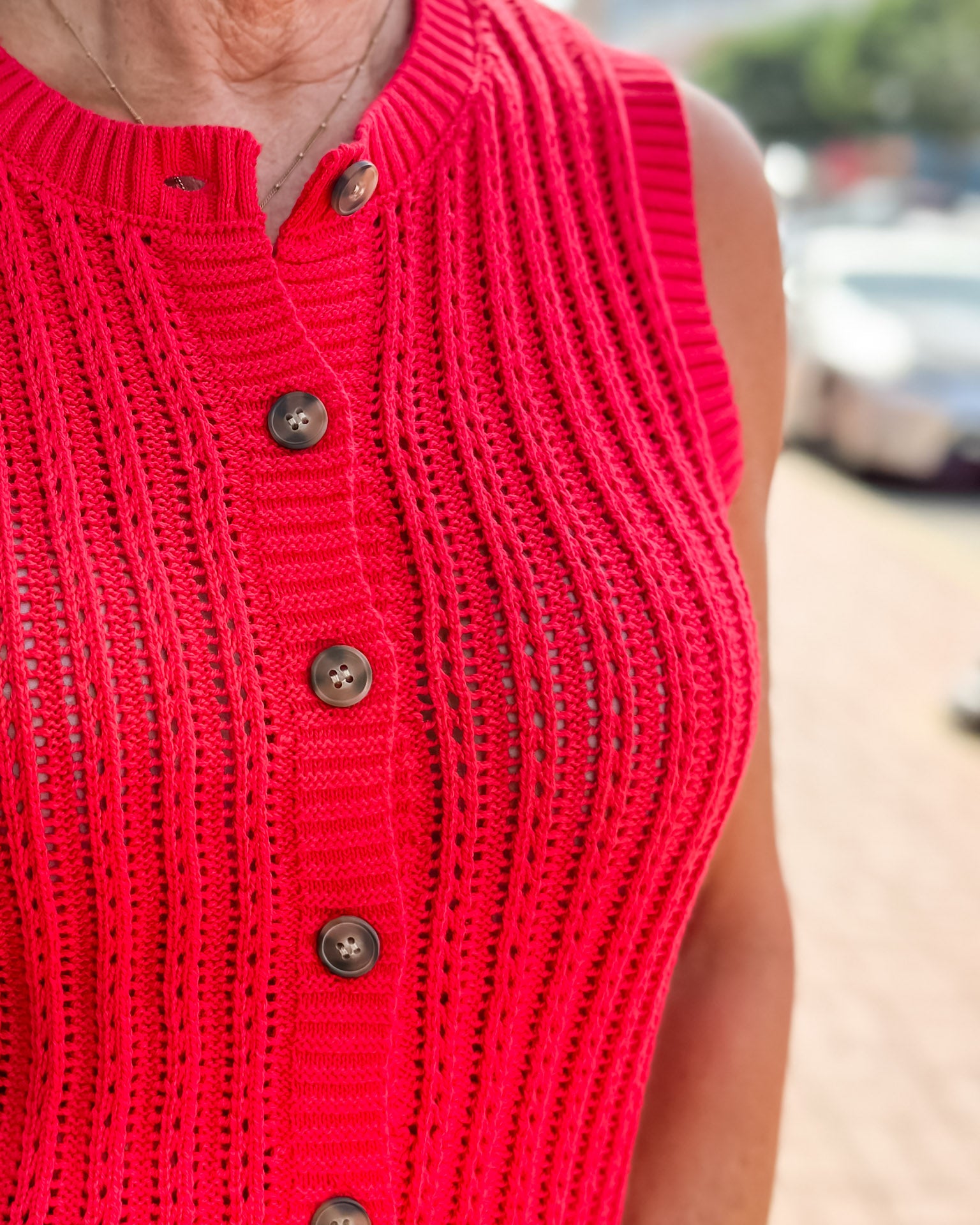 Red Sweater Vest