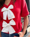 Red Sweater w/White Bows