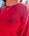 Red Arkansas Barkly Sweatshirt