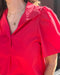 Red Collared Top