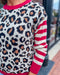 Red Ecru Leopard Sweater