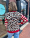 Red Ecru Leopard Sweater