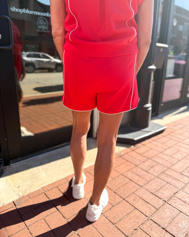 Red Jersey Shorts