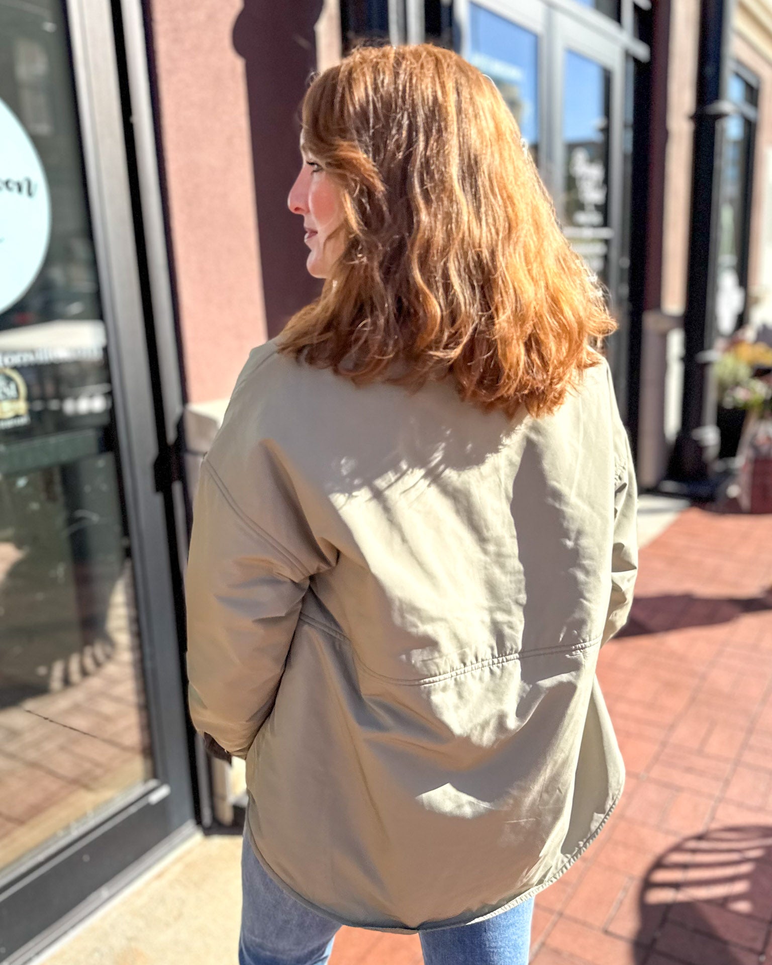 Sage Button Down Casual Jacket