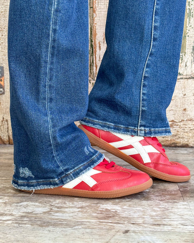 Sasha Red Fashion Sneakers