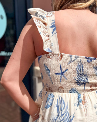 Seaside Shell Midi Dress - Shopbluemoonbentonville
