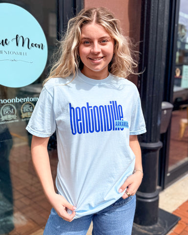 Sky Blue Modern Bentonville T-shirt