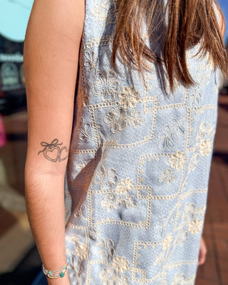 Sunday Brunch Embroidered Dress - Shopbluemoonbentonville